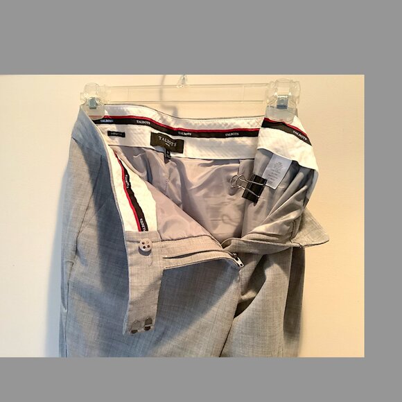 Talbots Signature  Classic - Gray lightweight wool blend lined Pant, size 8P - Picture 7 of 16